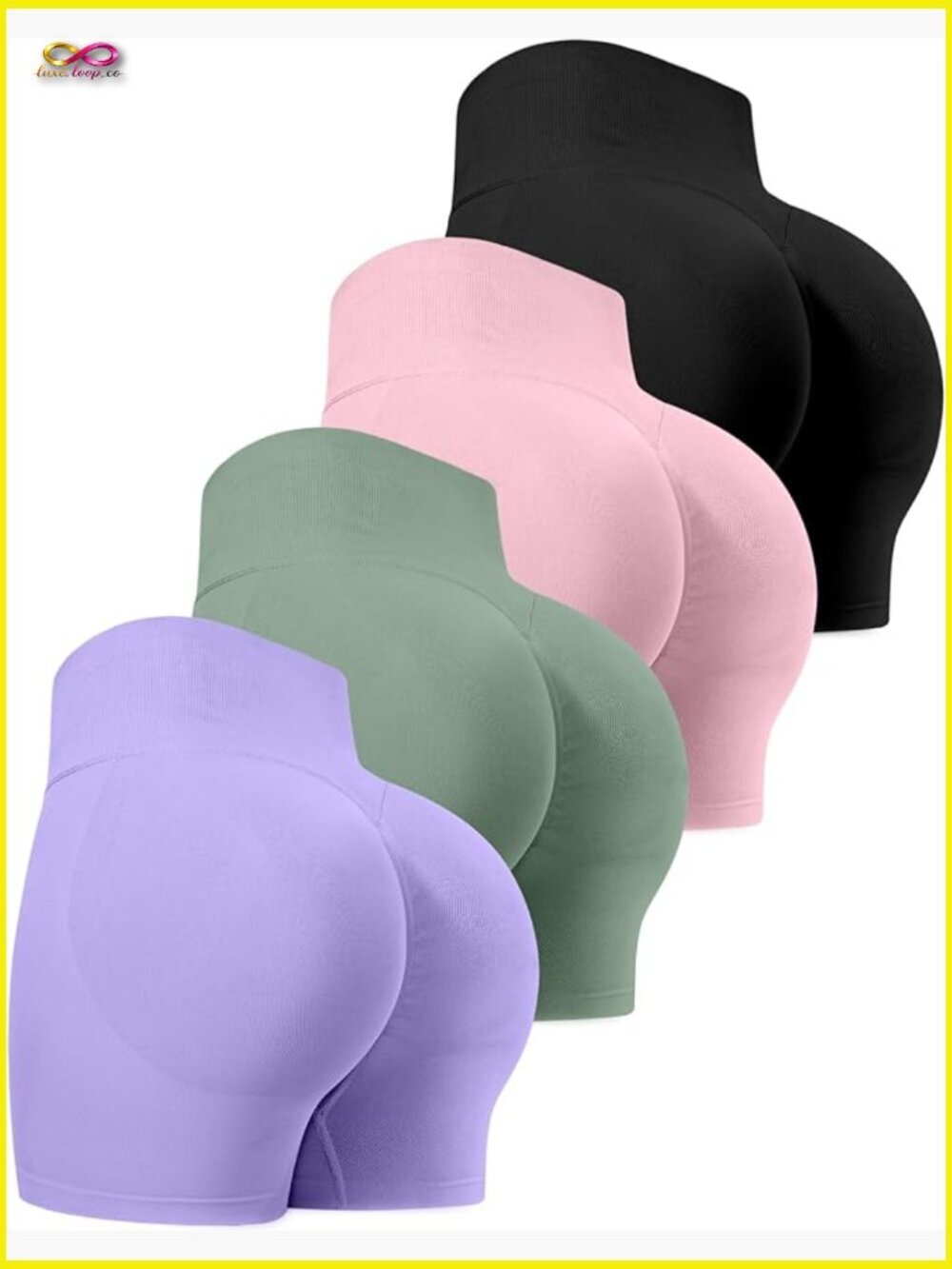 High Waisted Butt Lifting Scrunch Workout Shorts Seamless Gym Shorts Women